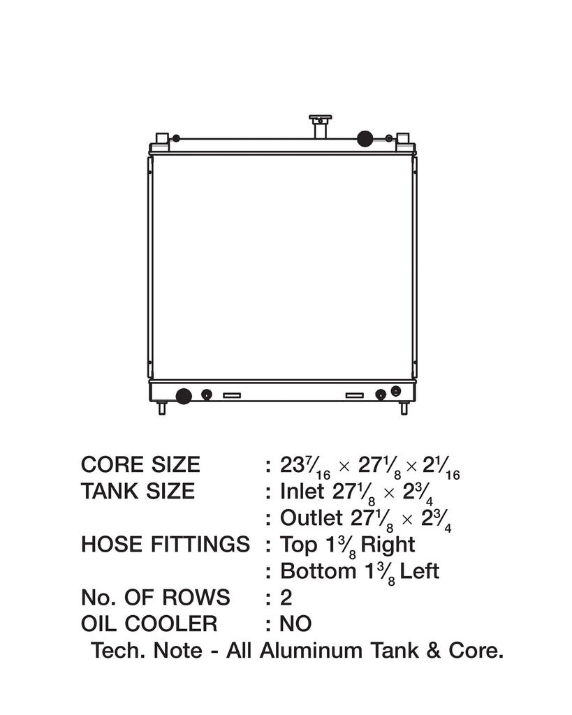 CSF Cooling - Racing & High Performance Division 3328 04-14 Nissan Titan / 05-14 Armada / 04-13 Infiniti QX56 All-Aluminum Radiator for Select INFINITI QX56, Nissan Armada, Nissan Pathfinder Armada, Nissan TITAN