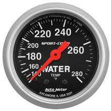 Load image into Gallery viewer, AutoMeter 3331 GAUGE, WATER TEMP, 2 1/16", 140-280?F, MECHANICAL, SPORT-COMP