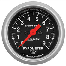 Load image into Gallery viewer, AutoMeter 3344-M GAUGE, PYROMETER (EGT), 2 1/16", 900?C, DIGITAL STEPPER MOTOR, SPORT-COMP