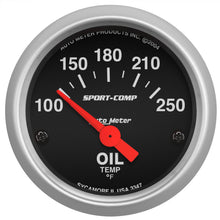 Load image into Gallery viewer, AutoMeter 3347 GAUGE, OIL TEMP, 2 1/16", 100-250?F, ELECTRIC, SPORT-COMP