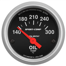 Load image into Gallery viewer, AutoMeter 3348 GAUGE, OIL TEMP, 2 1/16", 140-300?F, ELECTRIC, SPORT-COMP