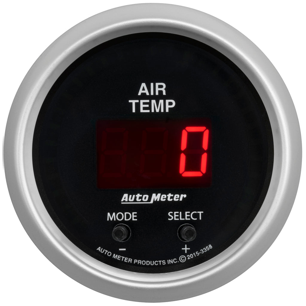AutoMeter 3358 GAUGE, AIR TEMP, DUAL, 2 1/16", 0-300?F, DIGITAL, SPORT-COMP