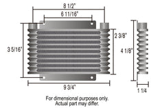 Load image into Gallery viewer, Derale 33601 5 Row Series 9000 Plate &amp; Fin Cooler, 1/2" NPT for Select Aston Martin DB11, Aston Martin DB5, Aston Martin DB6, Aston Martin DB7, Aston Martin DB9, Aston Martin DBS, Aston Martin Lagonda, Aston Martin Rapide, Aston Martin V-8, Aston Martin