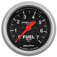 Load image into Gallery viewer, AutoMeter 3363-M GAUGE, FUEL PRESSURE, 2 1/16", 7BAR, DIGITAL STEPPER MOTOR, SPORT-COMP