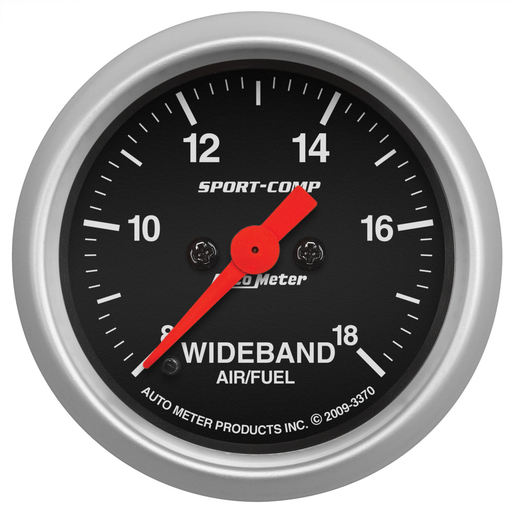 AutoMeter 3370 GAUGE, AIR/FUEL RATIO-WIDEBAND, ANALOG, 2 1/16", 8:1-18:1, STEPPER MOTOR, SC