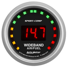 Load image into Gallery viewer, AutoMeter 3379 GAUGE, AIR/FUEL RATIO-WIDEBAND, STREET, 2 1/16", 10:1-17:1, DIGITAL, SPORT-COMP
