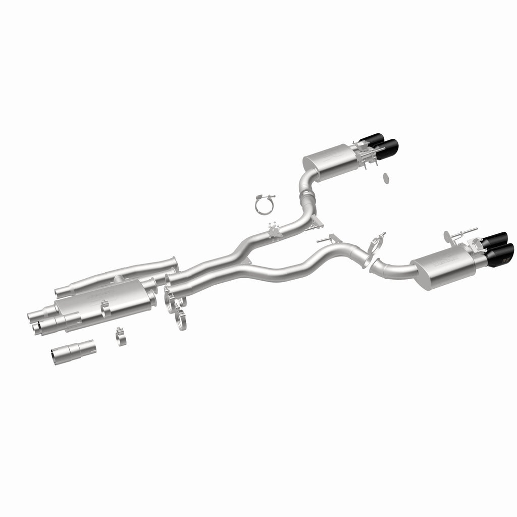 MagnaFlow Exhaust Products 19646 xMOD Series Black Chrome Tips Cat-Back System for Select Ford Mustang