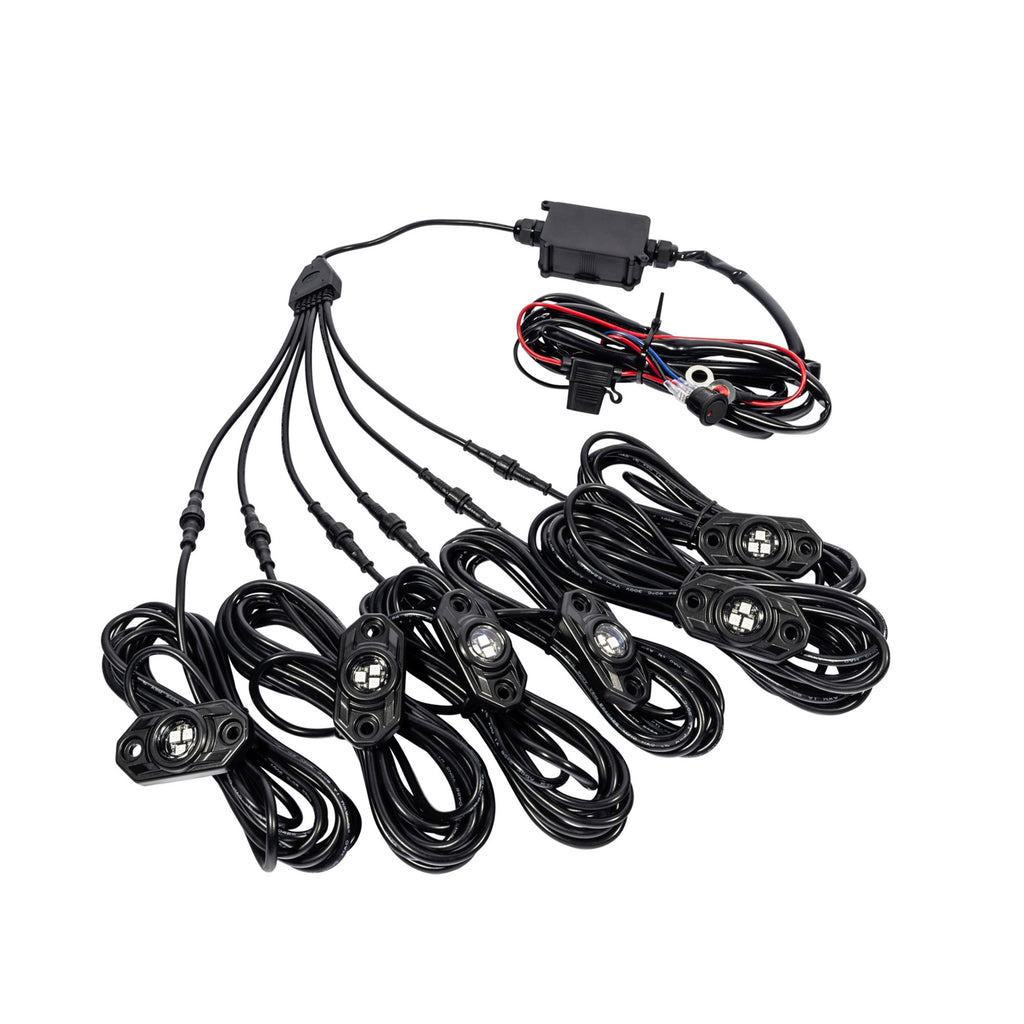 KC HiLiTES 339 KC C-Series RGB LED Multi-Use Flood 6-Light System Universal