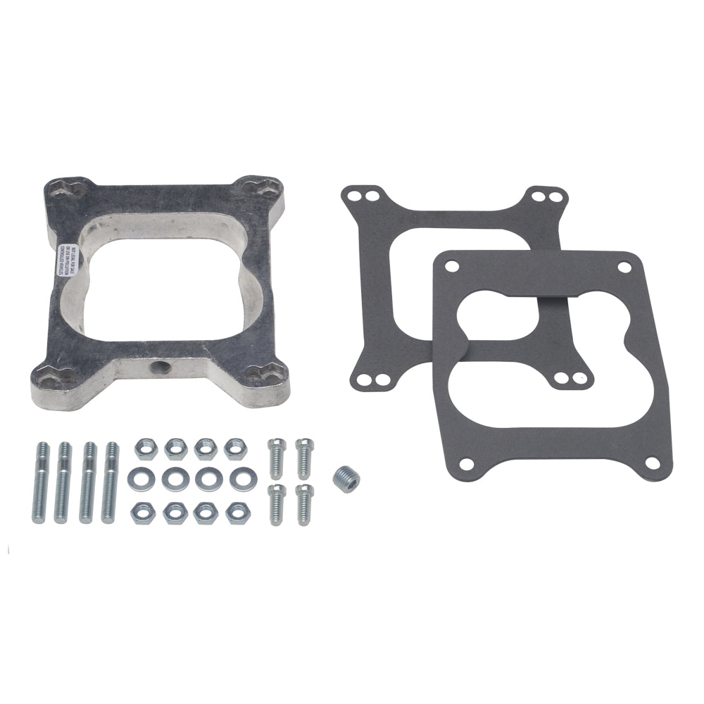34-In.-Tall-Holley-4Bbl-To-Quadrajet-Manifold-WPcv-Carb-Adaptercast-Aluminum195964-Pontiac-Engi
