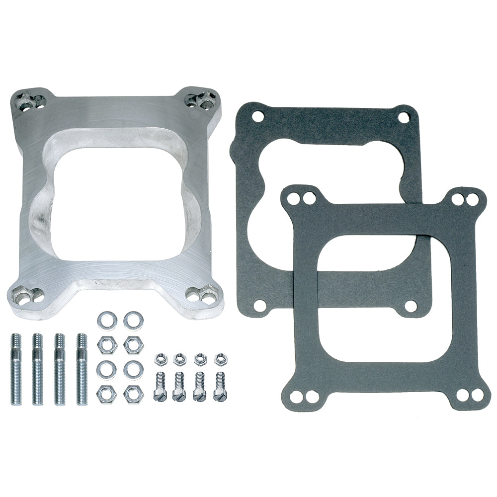 34-In.-Holley-4Bbl-To-Quadrajet-Reversible-Carburetor-Adaptercast-Aluminum195964-Pontiac-Engine