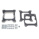 Trans-Dapt 2266 3/4 in. Tall, Holley 4BBL to Quadrajet Manifold w/PCV Carb Adapter-Cast Aluminum