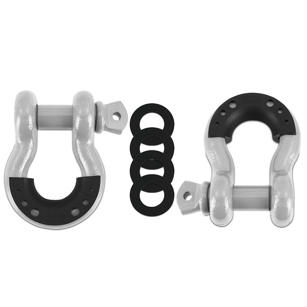 34-Steel-D-Ring-Shackle-Set,-2-Pieces,-Gray