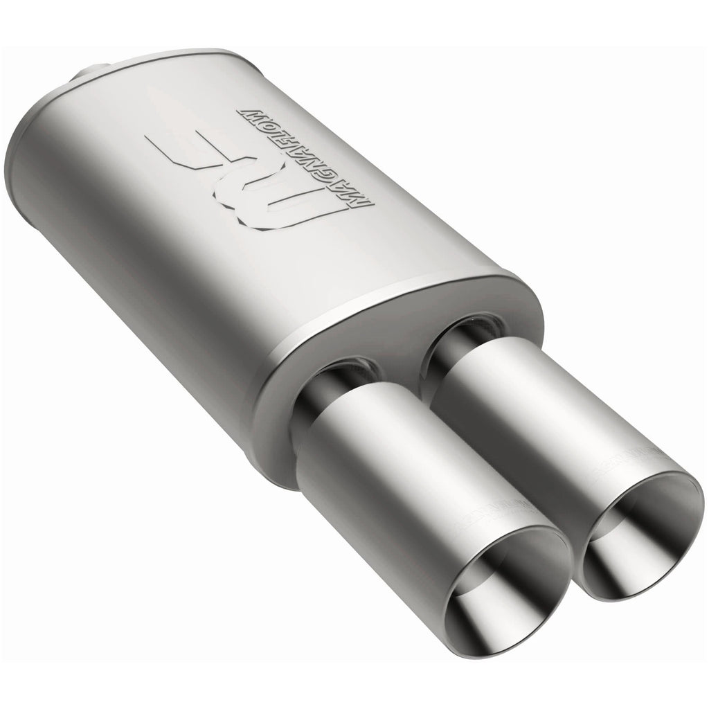 MagnaFlow Exhaust Products 14816 Straight-Through Performance Muffler; 2.25/3.5in. Center/Dual; 5x14x8 Body