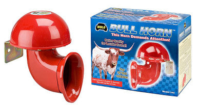 Wolo Horns 340 BULL HORN- Electric Horn, Bright Red, Sounds like a Raging Bull.