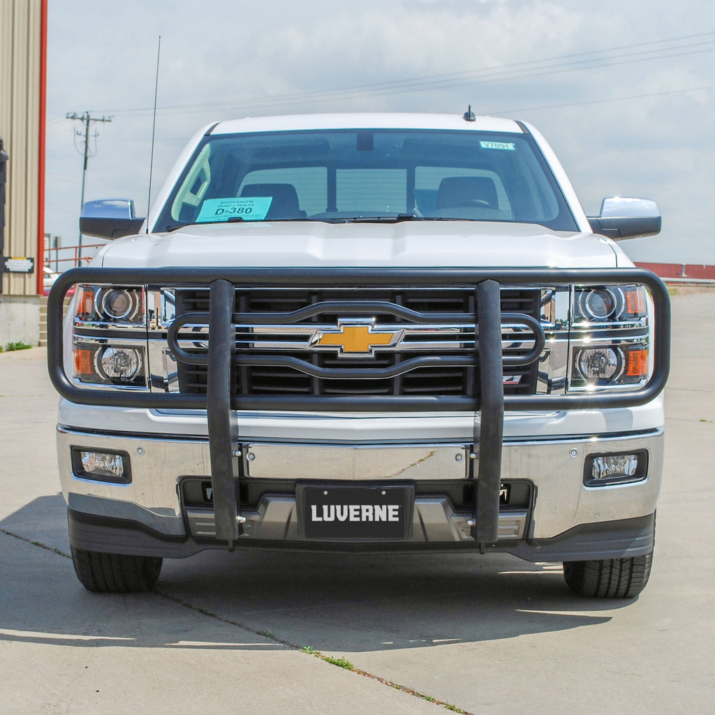 Luverne 341444-341611 Black Steel 2in. Tubular Grille Guard; Select Chevrolet Silverado 1500 - Truck Part Superstore