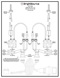 BrightSource 344149HA HID Kit; H9; High Beam; 6000K; Add-On Kit For PN[344145L]; - Truck Part Superstore