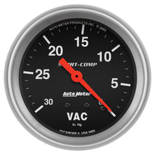 Load image into Gallery viewer, AutoMeter 3484 GAUGE, VACUUM, 2 5/8", 30INHG, MECHANICAL, SPORT-COMP