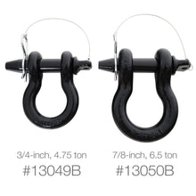 Load image into Gallery viewer, 34In-Quick-Disconnect-Dring-Shackle;-4.5-Ton-Rating;-Black