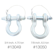 Load image into Gallery viewer, 34In-Quick-Disconnect-Dring-Shackle;-Locking-Pin;-4.75-Tons;-Zinc