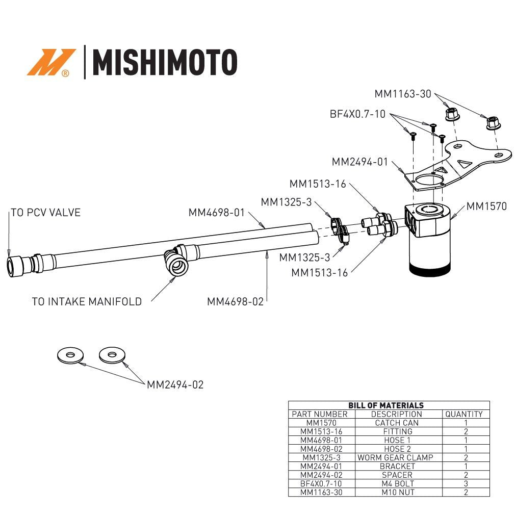 Mishimoto MMBCC-MUS4-24 for Select Ford Mustang