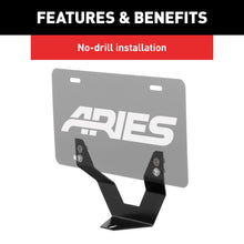 Load image into Gallery viewer, ARIES 35-0000 3" Bull Bar License Plate Bracket