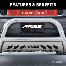 Load image into Gallery viewer, ARIES 35-2000 3" Polished Stainless Bull Bar, Select Toyota Tacoma for Select Toyota Tacoma