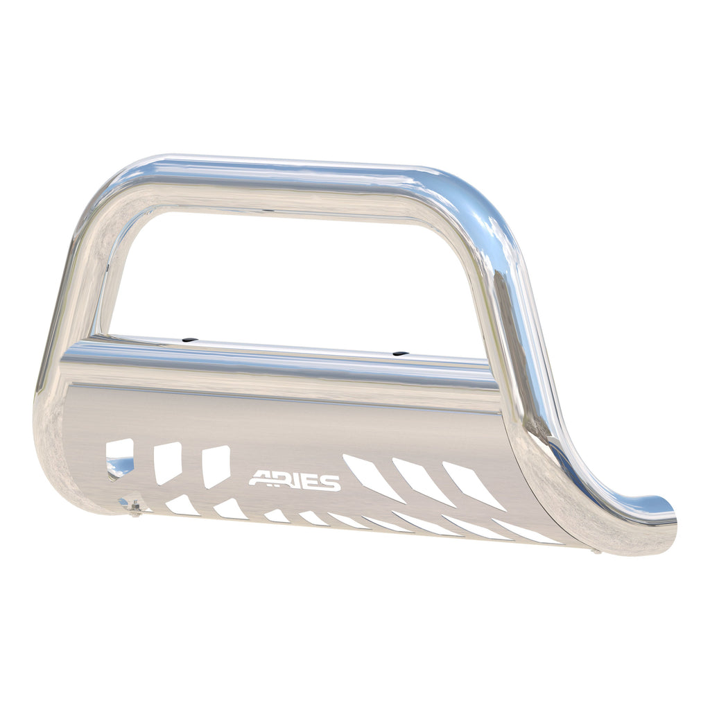 ARIES 35-4006 3in. Polished Stainless Bull Bar; Select Chevy Silverado; GMC Sierra 2500; 3500 - Truck Part Superstore