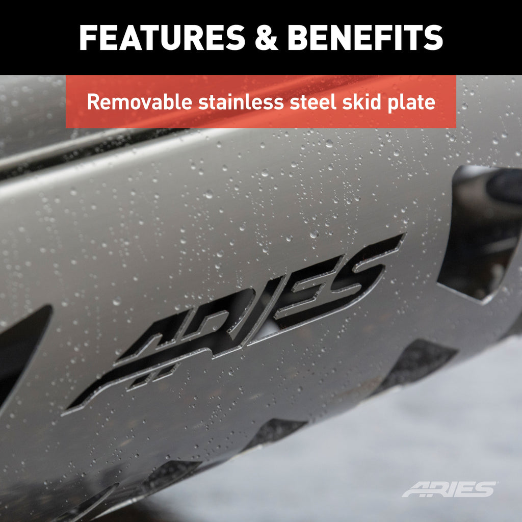 ARIES 35-5005 3" Polished Stainless Bull Bar, Select Dodge, Ram 1500 for Select Ram 1500