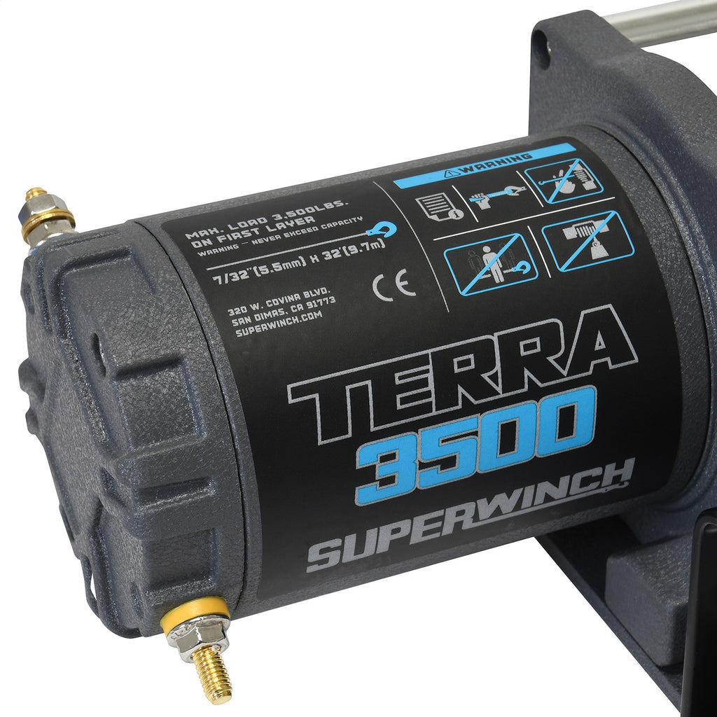 3500-Lbs-12V-Dc-732-In-X-32-Ft-Steel-Rope-Terra-3500-Winch---Gray-Wrinkle
