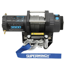 Load image into Gallery viewer, 3500-Lbs-12V-Dc-732-In-X-32-Ft-Steel-Rope-Terra-3500-Winch---Gray-Wrinkle