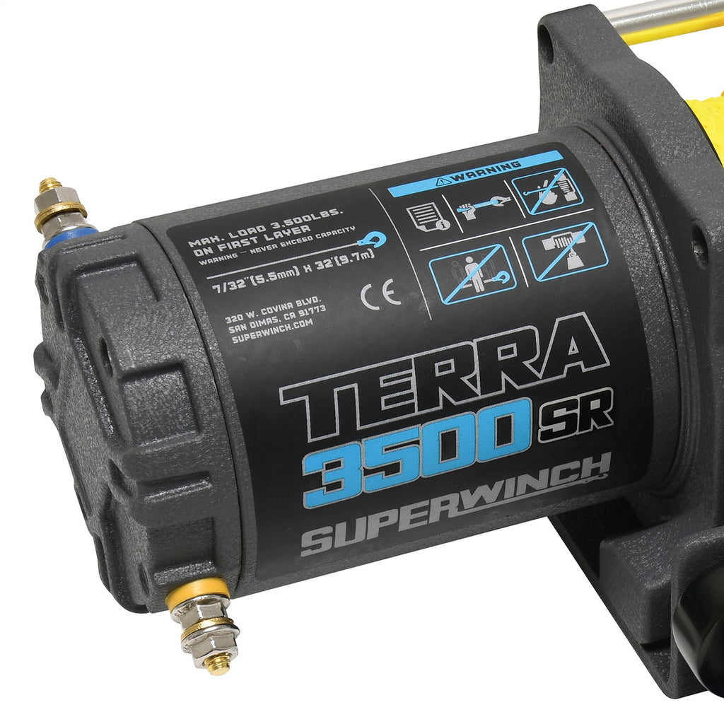 3500-Lbs-12V-Dc-732In-X-32Ft-Synthetic-Rope-Terra-3500Sr-Winch---Gray-Wrinkle