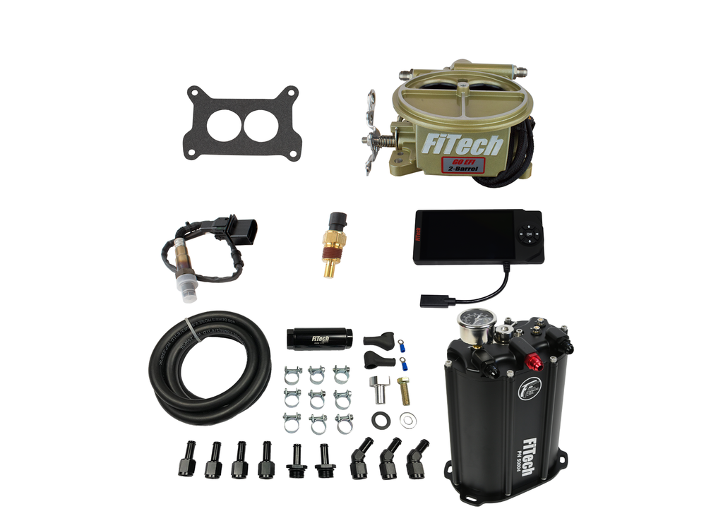 FiTech Fuel Injection 35001 Go EFI 2 Barrel 400 HP Classic Gold EFI System