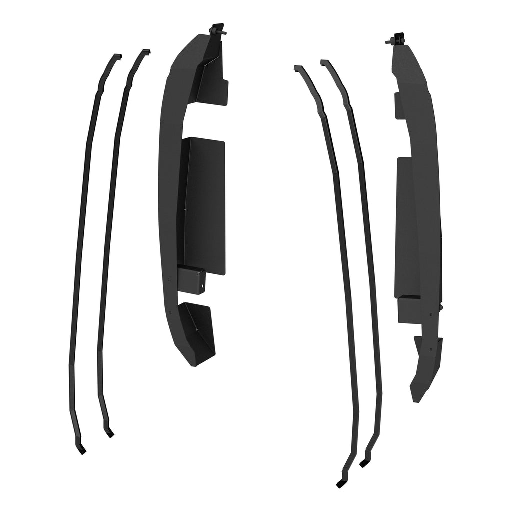 ARIES 3500250 Tube   Door Hinge Covers for Ford Bronco 2-Door - 2-Piece Set for Select Ford Bronco