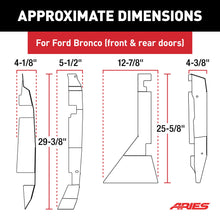Load image into Gallery viewer, ARIES 3500255 Tube   Door Hinge Covers for Ford Bronco 4-Door - 4-Piece Set for Select Ford Bronco