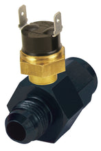 Load image into Gallery viewer, Derale 35025 Premium In-Line Fan Control Thermostat 190°, -6AN x -6AN