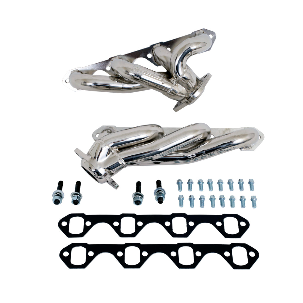 BBK Performance Parts 35100 1987-1995 FORD F150 302 1-5/8 SHORTY HEADERS (POLISHED SILVER CERAMIC) for Select Ford F-150