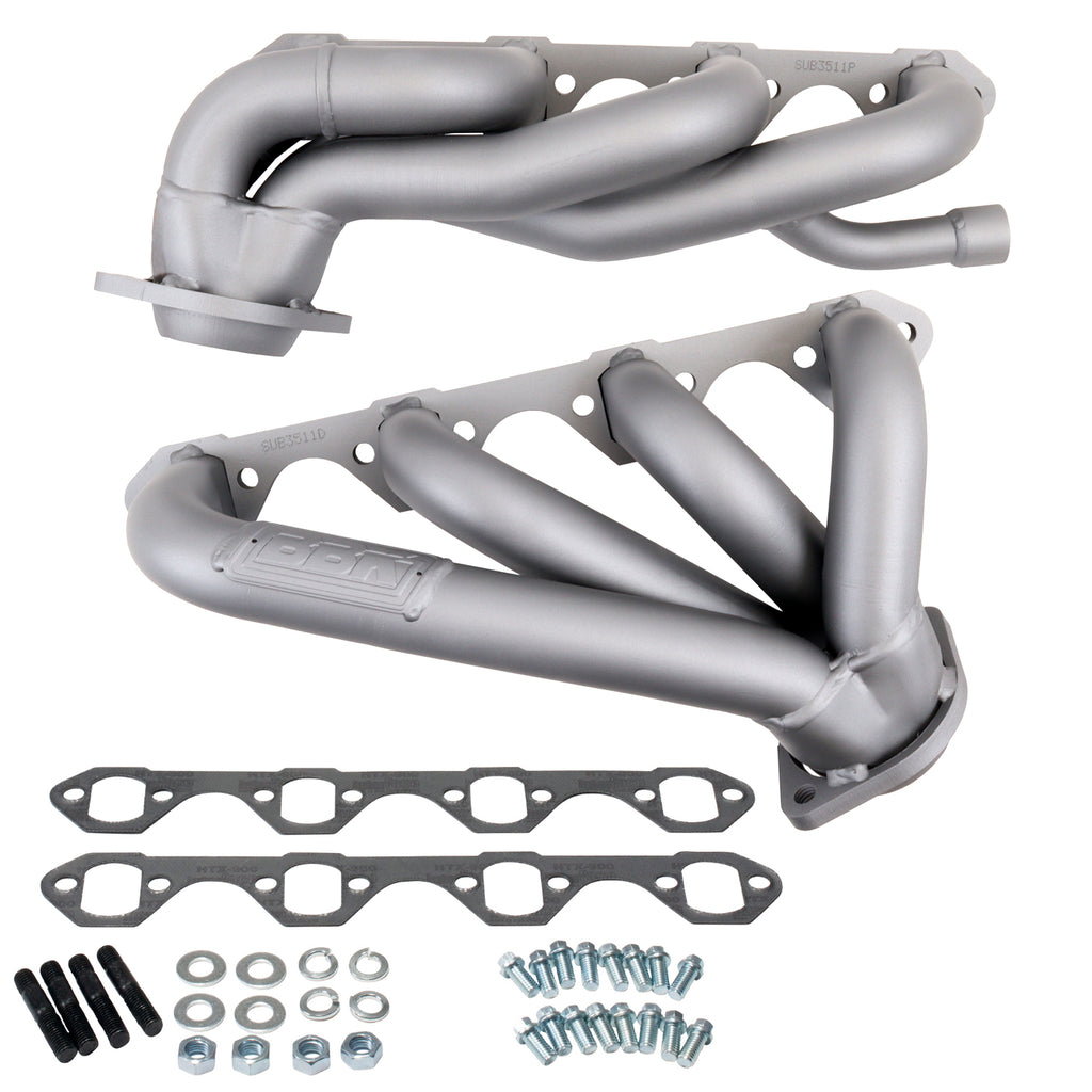 BBK Performance Parts 3511 1987-1995 FORD F150 351W 1-5/8 SHORTY EXHAUST HEADERS (TITANIUM CERAMIC) for Select Ford F-150