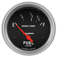 Load image into Gallery viewer, AutoMeter 3515 GAUGE, FUEL LEVEL, 2 5/8", 73OE TO 10OF, ELEC, SPORT-COMP