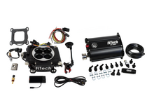 Load image into Gallery viewer, FiTech Fuel Injection 35202 Go EFI 4 600 HP Matte Black EFI System With Force Fuel Delivery Master Kit