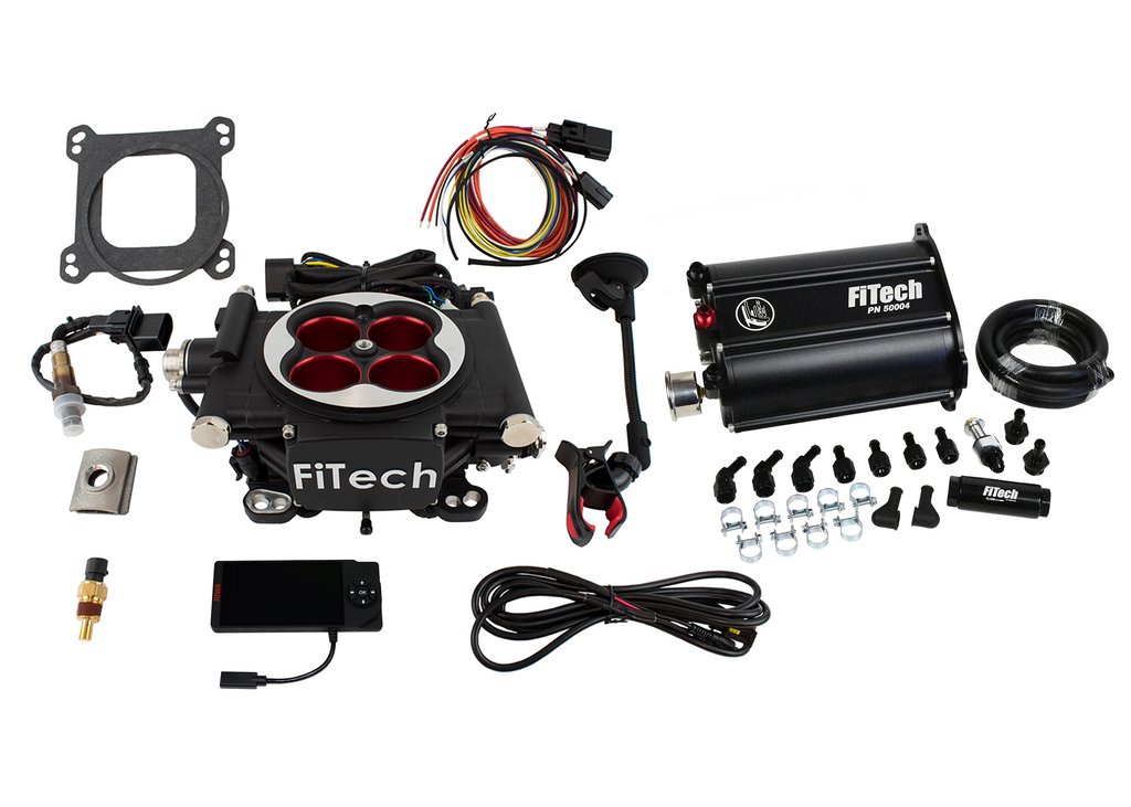 FiTech Fuel Injection 35204 Go EFI 4 600 HP Power Adder Matte Black EFI System