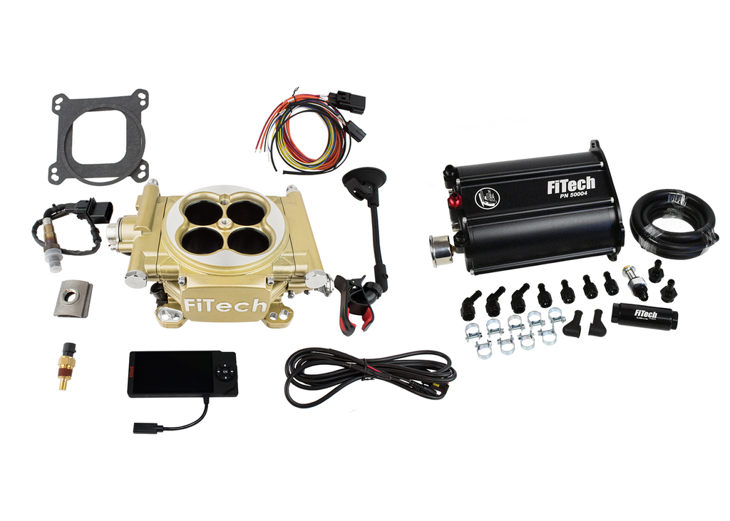 FiTech Fuel Injection 35205 Easy Street 600 HP Classic Gold EFI System Master Kit