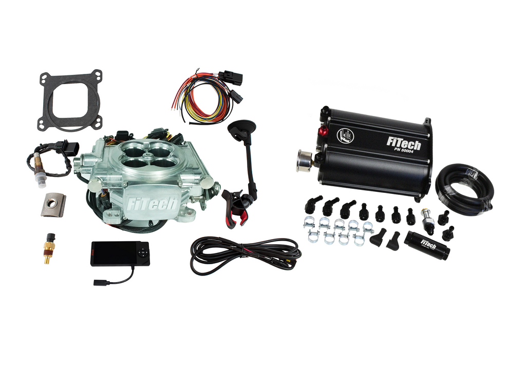 FiTech Fuel Injection 35206 Go EFI 4 600 HP Power Adder Bright Aluminum EFI System