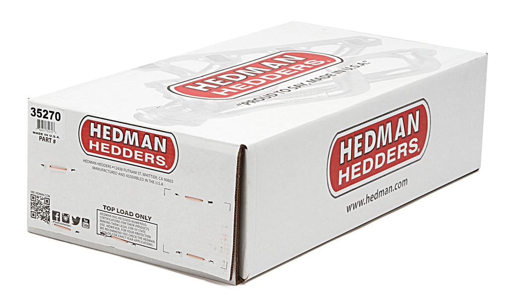 Hedman Hedders 35270 Uncoated 1-3/4 in. Long-Tube Headers For 1967-69 Pontiac Firebird w/ 326-455 V8 for Select Pontiac Firebird