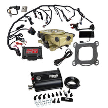 Load image into Gallery viewer, FiTech Fuel Injection 35271 Retro LS 650 HP Classic Gold EFI System With Force Fuel Delivery Master Kit