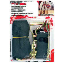 Load image into Gallery viewer, Erickson Straps &amp; Tie Downs 01330 1 1/2&quot; X 15&#39; 4000 Lb Ratchet Strap W/ Double J Hooks