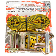 Load image into Gallery viewer, Erickson Straps &amp; Tie Downs 02300 2"X15' 5000 Lb Ratchet Strap Yellow