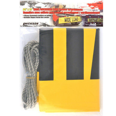 Erickson Straps & Tie Downs 05304 84" X 18" Wide Load Banner W/ Grommets