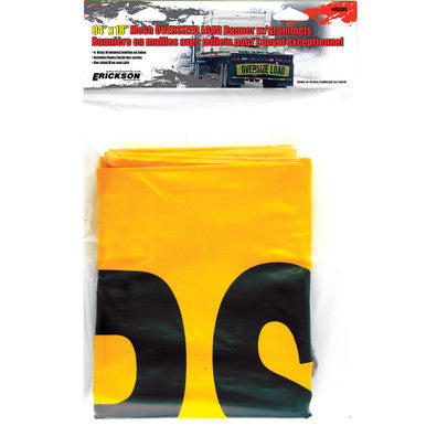 Erickson Straps & Tie Downs 05305 84" X 18" Oversized Load Banner W/ Grommets