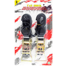 Load image into Gallery viewer, Erickson Straps &amp; Tie Downs 05713 2 Pk 1"X6' 3000 Lb Hd Motorcycle Ratchet Strap