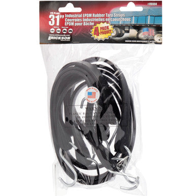 Erickson Straps & Tie Downs 06604 4 Pk 31"  Epdm Rubber Tarp Straps *Made In America*